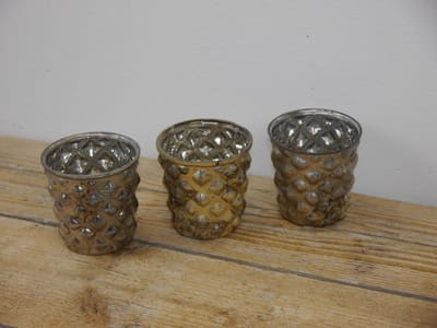 SENSE Waxinelichthouder - T.L Houder oldlooks  - kaarsenhouder -  Theelichtenhouder- sfeerlicht ** 3 STUKS**