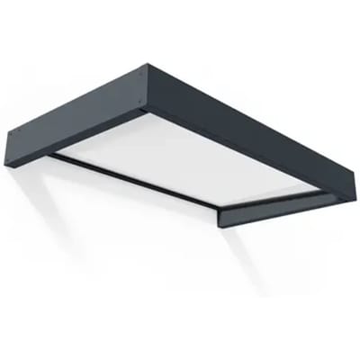 Canopia Veranda- En Deurluifel Sophia - Wit - Opaque - Donkergrijs - 95x160cm