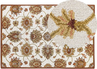 EZINE - Vloerkleed - Lichtbeige - 140 x 200 cm - Wol
