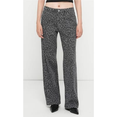 Only Cobain Mie Reg Wide Animal Broek Dames - Maat 28/32