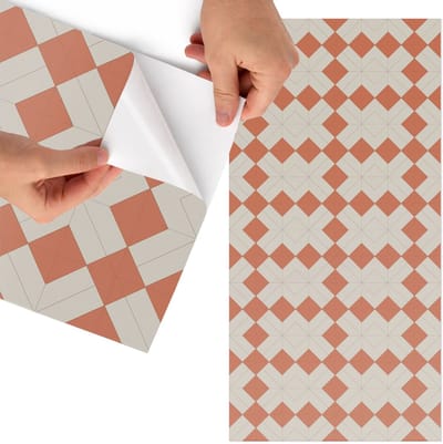 Tulup Meubelfolie - Warm patroon Meubelfolie - 75x150 cm - Beige Meubelfolie - Decoratiefolie - Geometrische Meubelfolie - Meubel Wrap Folie - Woonkamer decoratie - Geometrie