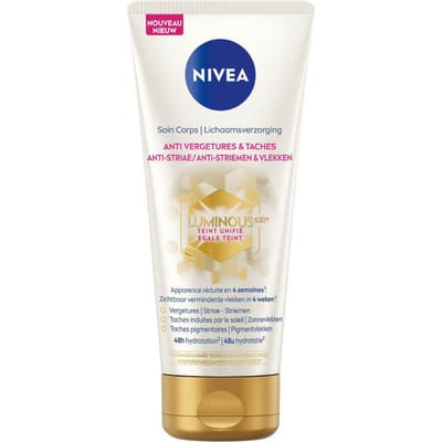 NIVEA Luminous 630 Anti-Striae Crème - Bodycrème - Striemen, Zonnevlekken en Pigmentvlekken Verwijderen - Lichaamsverzorging - 200ml