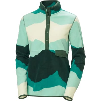 Helly Hansen Maridalen Printed Fleece Fleece Met Halve Rits Groen L Vrouw