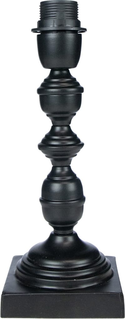 lampvoet ornament zwart 11x11x30cm