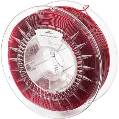 Spectrum Transparent red - Premium PET-G filament - 3D-printer