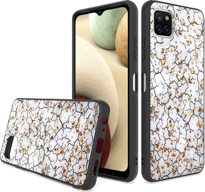 Silicone Hoesje Print - Backcover - Geschikt voor Samsung Galaxy A22 5G - Gebroken Wit