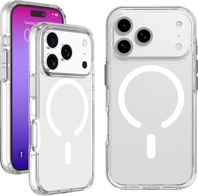 Cellularline Gloss Mag Hoesje - Geschikt voor iPhone 17 Pro - MagSafe & MIL-STD Certificaat - Transparant