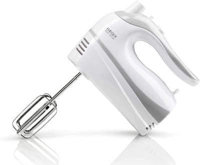Krachtige Handmixer met 500W, 5 Snelheden en Turbofunctie - Inclusief Gardes en Kneedhaken