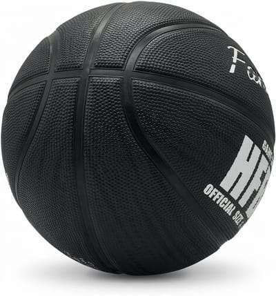 SnelShoppen - Basketball Size 7 - Duurzaam met Antislip Oppervlak en Hoge Stuit voor Binnen en Buiten, Professionele Wedstrijdbal met Zwart Strepen