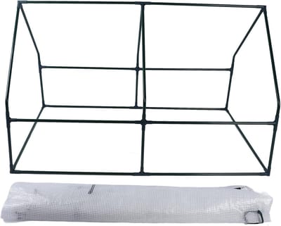 Professionele Tuinkas - Kweekkas Stalen Frame - Planten Beschermen - Vorstbestendig Winddicht - 150x90x90cm - Groen