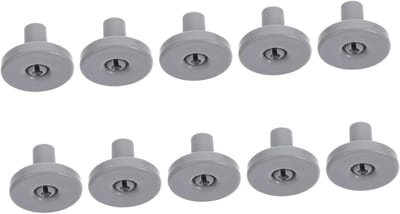 Vaatwasser Wieltjes - Wielrollers Onderdelen - Vaatwasser Reparatie - Universele Pasvorm - 10 Stuks - Grijs