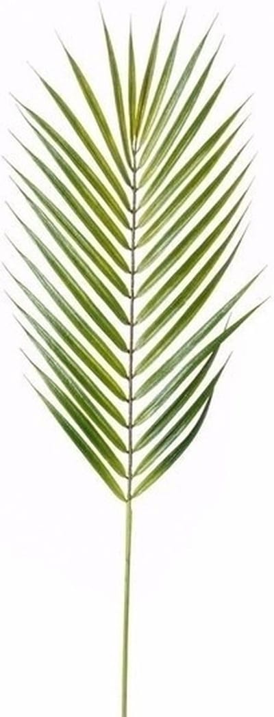 Kunstplant Chamaedorea palm blad 75 cm - 8x - Kamerplant kunstplanten/nepplanten - Palm bladeren