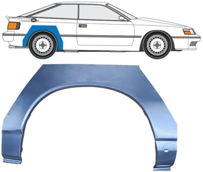 Reparatiepaneel achterspatbord voor Toyota Celica T16 1985-1989 / Rechts