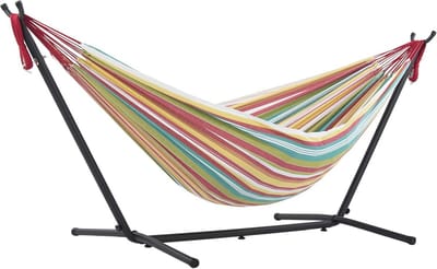 Katoenen Hangmat met Standaard - 250 cm - Ideale Relaxplek