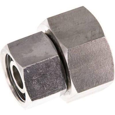 20S & 25S RVS Rechte met Draaidoorvoer 400bar FKM O-ring en Afdichtconus ISO 8434-1