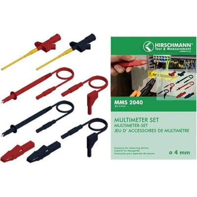 Hirschmann Test & Measurement MMS 2040 Veiligheidsmeetsnoerenset Banaanstekker 4 mm Banaanstekker 4 mm, Testpunt 1.00 m Zwart, Rood 1 stuk(s)