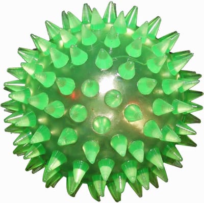 Knipperende Spiky Bal - Stevig Rubber