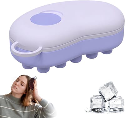 1 stuk paarse hoofdmassageborstel, hoofdmassager, hoofdmassage, silicone shampoo borstel voor ontspanning en verzorging