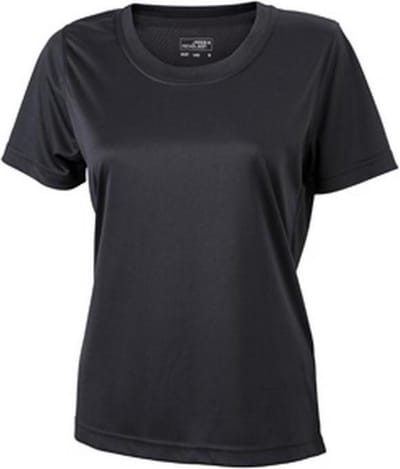 James and Nicholson Vrouwen/dames Actieve Tee (Zwart)