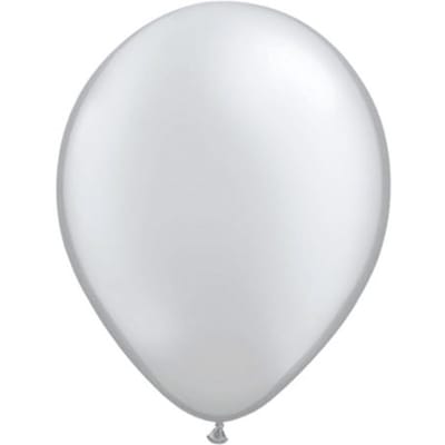 Folat - Folatex ballonnen Metallic Zilver 30 cm 10 stuks
