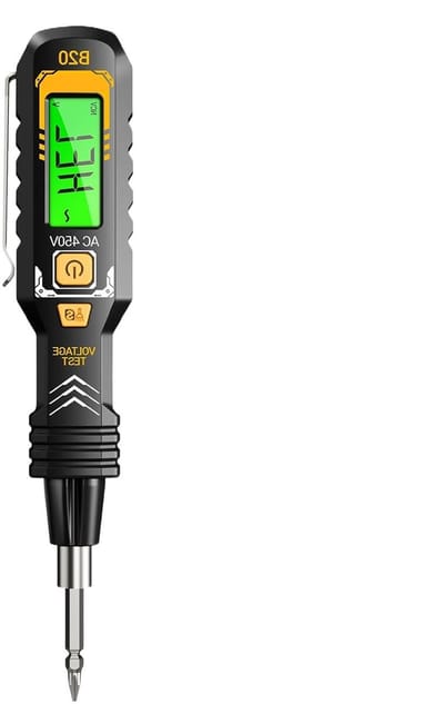 Spanning Tester - Stroommeter Detector - Elektrisch Onderhoud - Automatische Bereik Selectie - 16 cm - Zwart