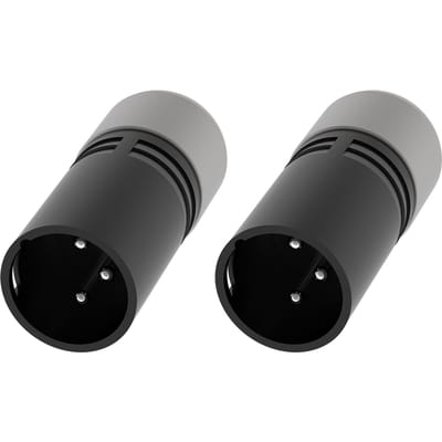 2 STUKS DMX512 Terminators zwart