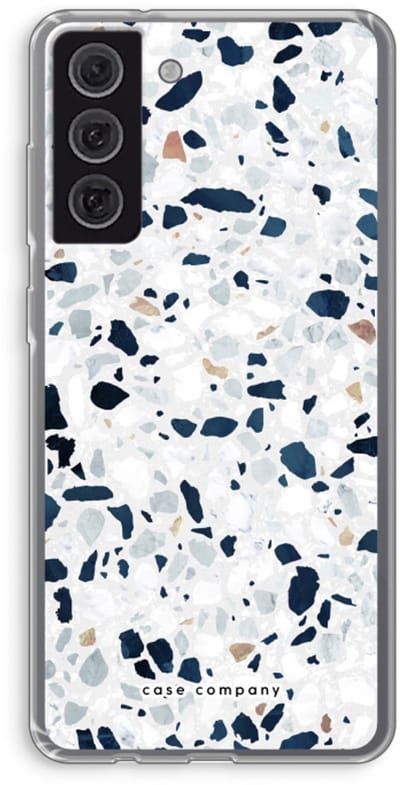 Case Company® - Hoesje geschikt voor Samsung Galaxy S21 FE hoesje - Terrazzo N°1 - Soft Cover Telefoonhoesje - Bescherming aan alle Kanten en Schermrand