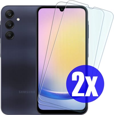 Screenprotector geschikt voor Samsung A25/A24 - Gehard Glas - Tempered Glass Armor Screen Cover - 2 Stuks