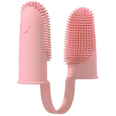 Hond Superzachte Dubbele Vinger Tandenborstel Huisdier Tanden Reinigen Slechte Adem Verzorging TPR Tandenborstel Reinigingsgereedschap Hond Tandenborstel Accessoires