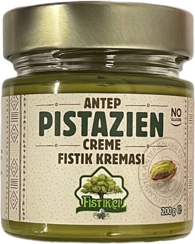 Natuurlijke pistache creme van Eersteklas Pistachenoten 200 gr - Voor Dubai Chocolate Bar - Ontdek de Onweerstaanbare Smaak - Pistache Pasta - Zoete Pistache Crème - Voor Viral Dubai Chocolate