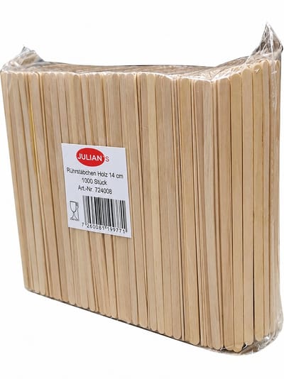 Houten Roerstaafjes 14 cm – 1000 Stuks | Wegwerp Koffieroerstaafjes | Biologisch Afbreekbaar | Duurzaam Alternatief