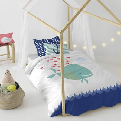 Dekbedovertrek Whale | Moshi Moshi