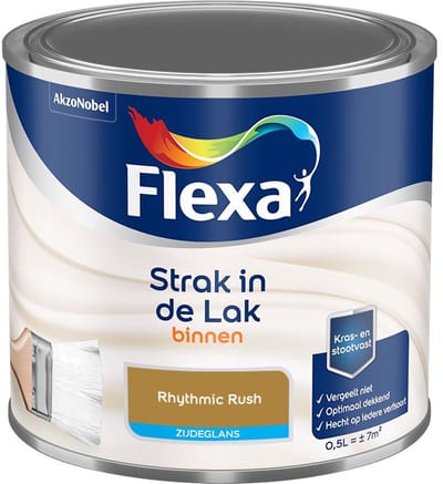 Flexa - Strak In De Lak Binnenlak Zijdeglans - Rhythmic Rush - Mengverf - 500 Ml