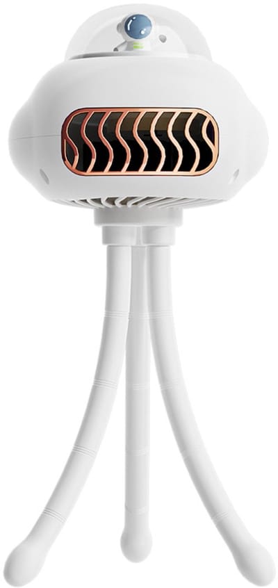 Tafelventilator, 1200 mAh oplaadbare Octopus USB-tafelventilator, drie verstelbare buitenfietsklemventilatoren, tafelventilator met laag decibelontwerp, energiebesparende universele handventilatoren.