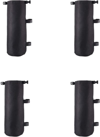 Gazebo Gewichtszakken - Tent Stabilisator - Buitenactiviteiten - Dubbel Vat Ontwerp - 4 stuks 30kg - Zwart