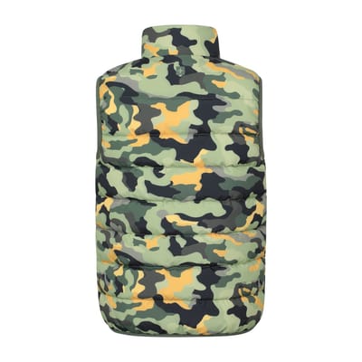 Mountain Warehouse Kinderen/Kinderen Rocko Camo Gewatteerd Gilet (Donkere Khaki)