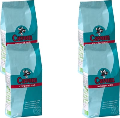 Cavom Compleet Midi - Hondenvoer - 4 x 2 kg