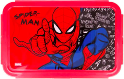 Marvel Spiderman grote brooddoos met vakjes / broodtrommel