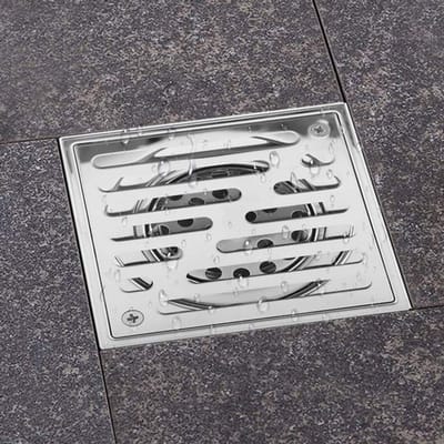 Dailygoody - Douchegoot - Vloersifon - Roestvrij staal - 110 x 110 mm