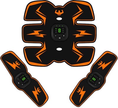 ABS-stimulator voor buikspieren, spierstimulator, EMS ABS-trainer voor bodytoning en fitness, USB-oplaadbare toningsgordel, ABS Fit Weight Muscle Toner-trainingsapparaat voor mannen en vrouwen