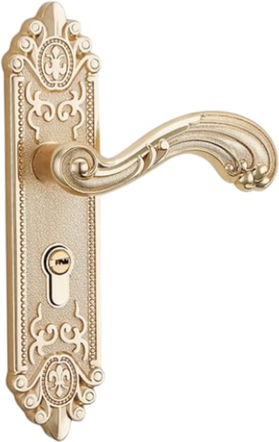 Luxe Design Kamer Deurslot Zinklegering Interieur Deurslot Handgrepen Europese Stijl Anti-Diefstal Gate Lock Meubels Deur Slot Hendel Deurklink Wit