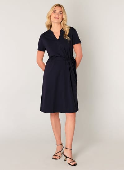 BASE LEVEL Yen Dresses - Dark Blue - maat 40