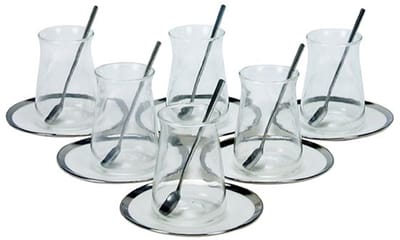 Bricard - Evry Theeset - Wit - Zilver - 18 Delig