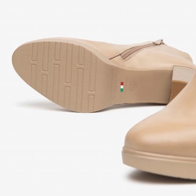 Nero Giardini - E615080D - LaarsjesDames laarzen - Kleur: Wit/beige - Maat: 39