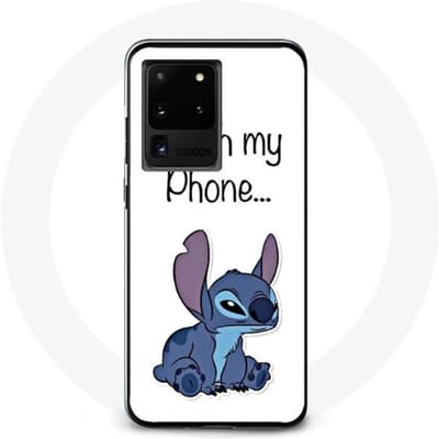 Hoesje voor Samsung Galaxy S20 Ultra Lilo en Stitch Leuke witte achtergrond
