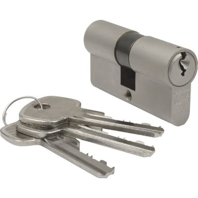 Nemef profielcilinder SKG2 111/9 nikkel - Met 3 Sleutels