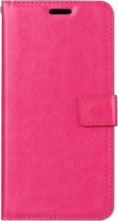 LuxeBass Telefoon Wallet Bookcase voor Samsung Galaxy A5 (2016) - Portemonnee telefoonhoesje voor Bankpassen - Kunstleer - Siliconen Houder - Magnetische sluiten- Roze - bookcase - boekhoesje - book case - boek hoesje
