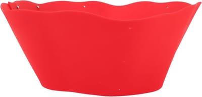Spatbescherming Koekenpan - Oliescherm - Schoon Koken - Verstelbaar Universeel - 20-34cm - Rood