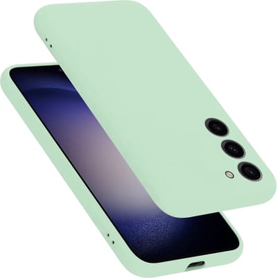 Cadorabo Hoesje geschikt voor Samsung Galaxy S23 in LIQUID LICHT GROEN - Beschermhoes gemaakt van flexibel TPU silicone Case Cover