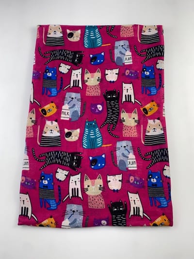 Leuke katten sjaal in 6 kleuren / 50% katoen met 50% viscose